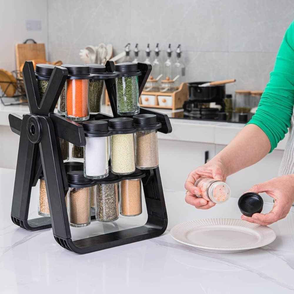Spice Rack Organizer With 18 Spice Jars SKU: WB-UA1579