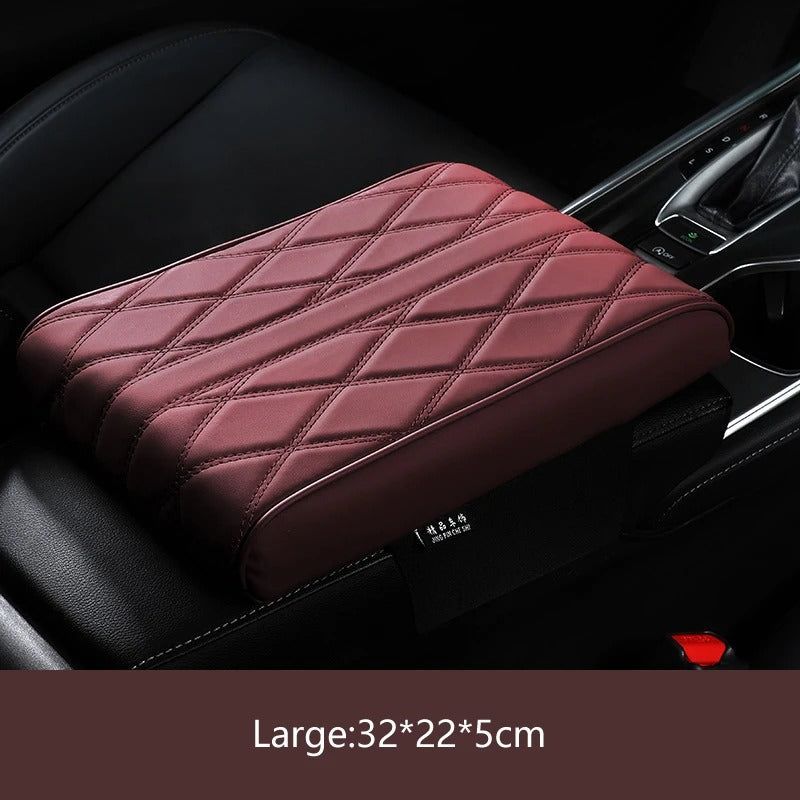 Memory Cotton Leather Car Armrest Box Pad (Universal style)