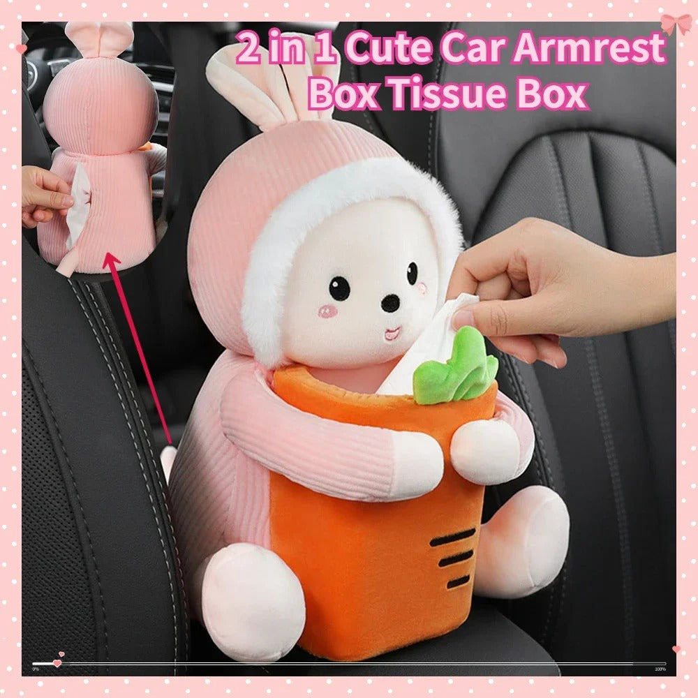 2in1 Cute Car Armrest Box