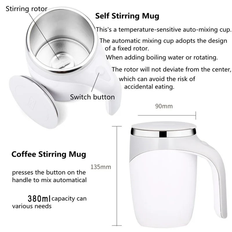 Automatic Magnetic Stirring Coffee Mug